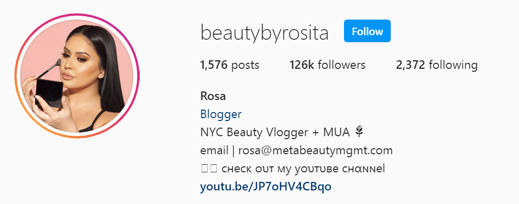 100 Top Beauty Influencer - Rosa