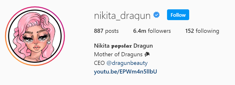 11 Top Beauty Influencer - Nikita Dragun