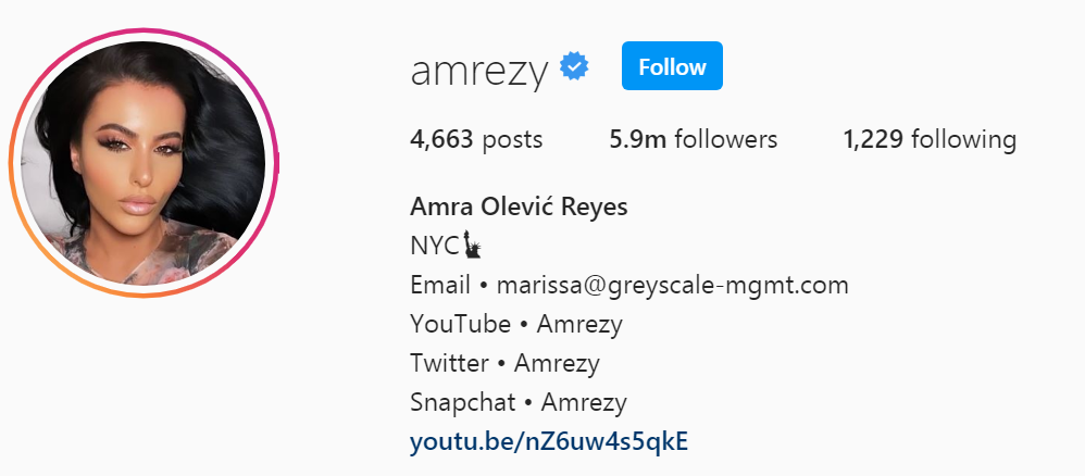 12 Top Beauty Influencer - Amra Olevic Reyes