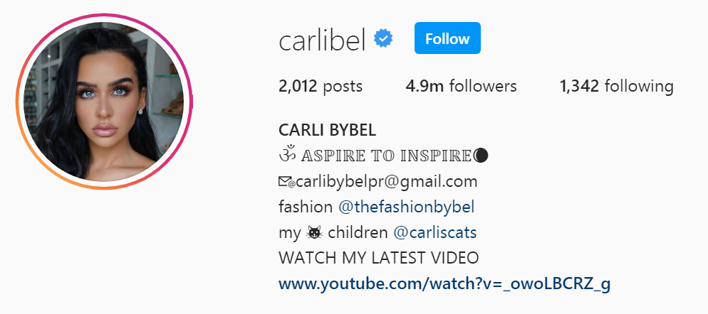 14 Top Beauty Influencer - Carli Bybel