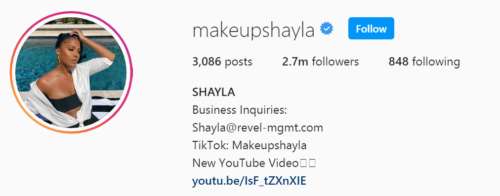 21 Top Beauty Influencer - Shayla Mitchell