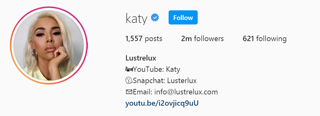 29 Top Beauty Influencer - Katy Lustrelux
