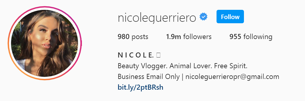 32 Top Beauty Influencer - Nicole Guerriero
