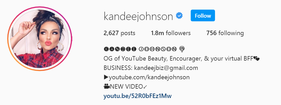 33 Top Beauty Influencer - Kandee Johnson