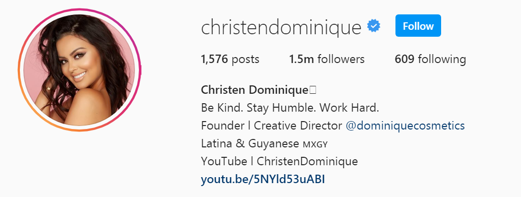 35 Top Beauty Influencer - Christen Dominique