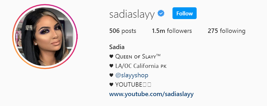38 Top Beauty Influencer - Sadia Slay
