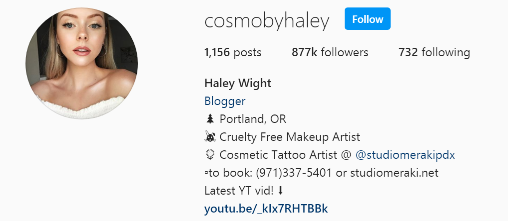 49 Top Beauty Influencer - Haley Wight