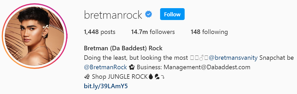5 Top Beauty Influencer - Bretman Rock