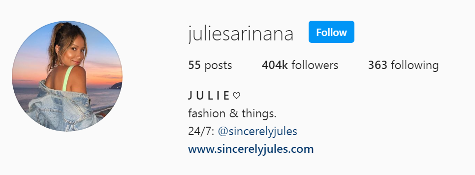 62 Top Beauty Influencer - Julie Sarinana