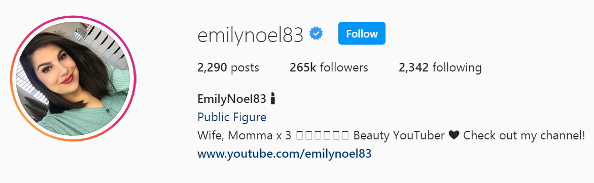 76 Top Beauty Influencer - Emily Noel