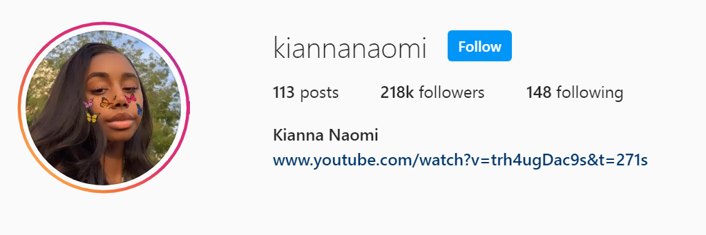 80 Top Beauty Influencer - Kianna Naomi