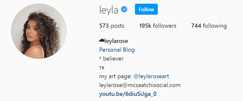 81 Top Beauty Influencer - Leyla Rose