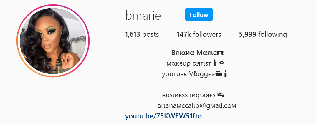 86 Top Beauty Influencer - Briana Marie
