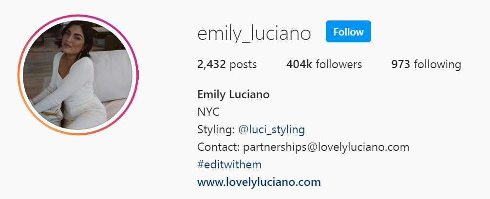 19 Top NYC Influencer - Emily Luciano