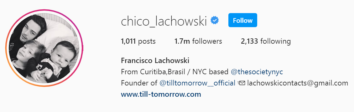 2 Top NYC Influencer - Francisco Lachowski