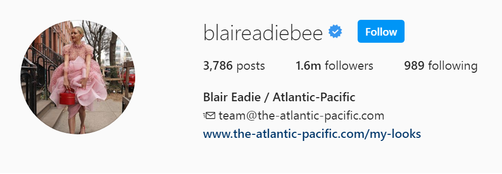 3 Top NYC Influencer - Blair Eadie