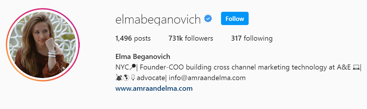 8 Top NYC Influencer - Elma Beganovich