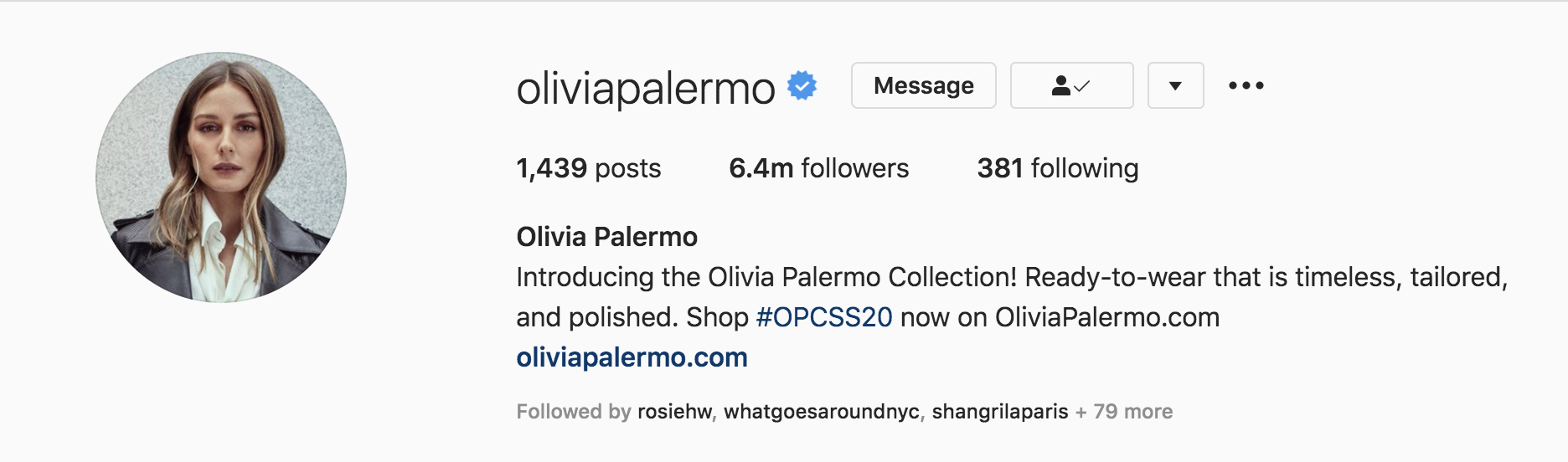 Screen Shot 2020 06 11 at 10.38.37 AM Top Fashion Influencers - Olivia Palermo