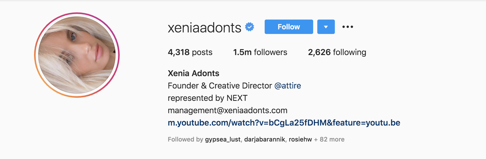 Screen Shot 2020 06 11 at 10.50.39 AM Top Fashion Influencers - Xenia Adonts