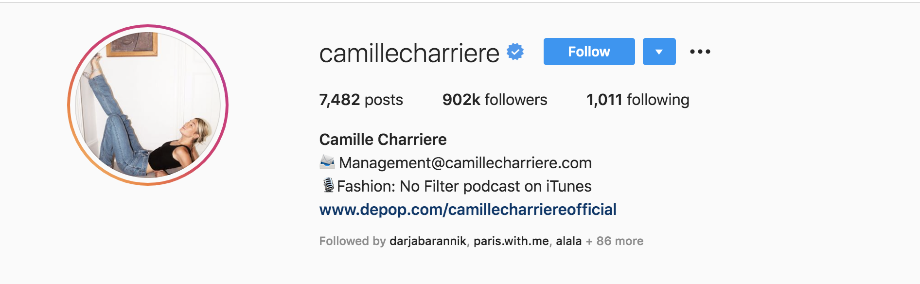 Screen Shot 2020 06 11 at 11.05.03 AM Top Fashion Influencers - Camille Charriere