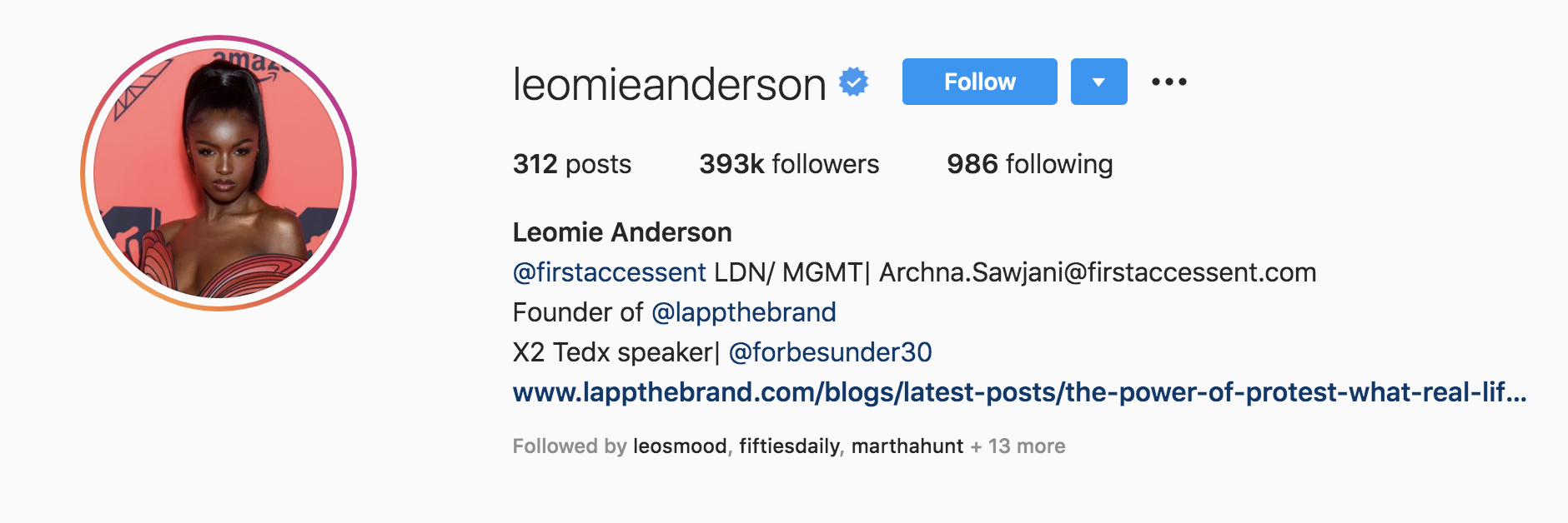 Screen Shot 2020 06 11 at 11.58.03 AM Top Fashion Influencers - Leomie Anderson