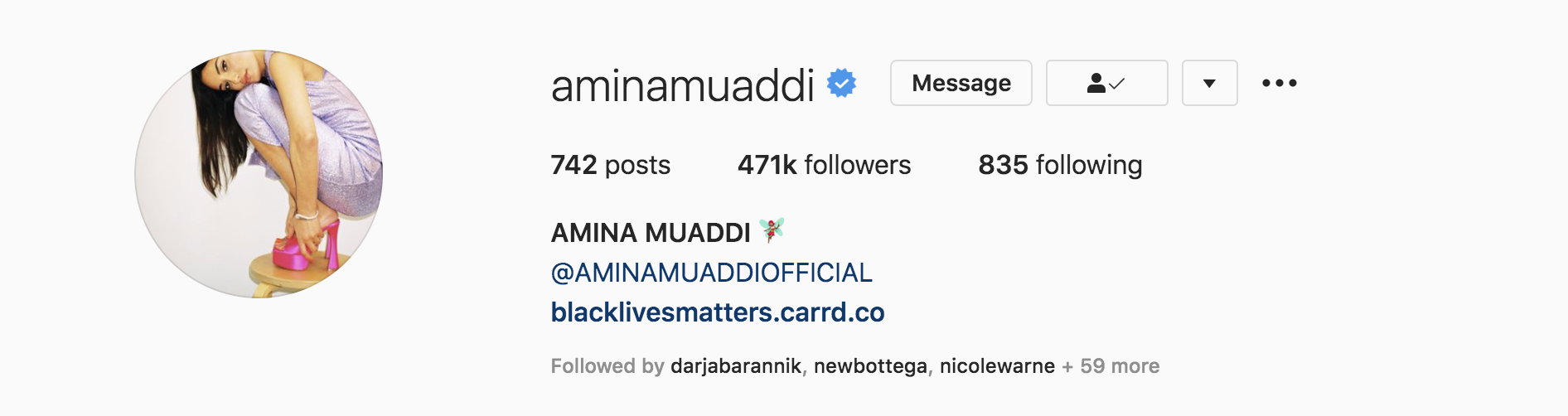 Screen Shot 2020 06 11 at 12.43.31 PM Top Fashion Influencers - Amina Muaddi