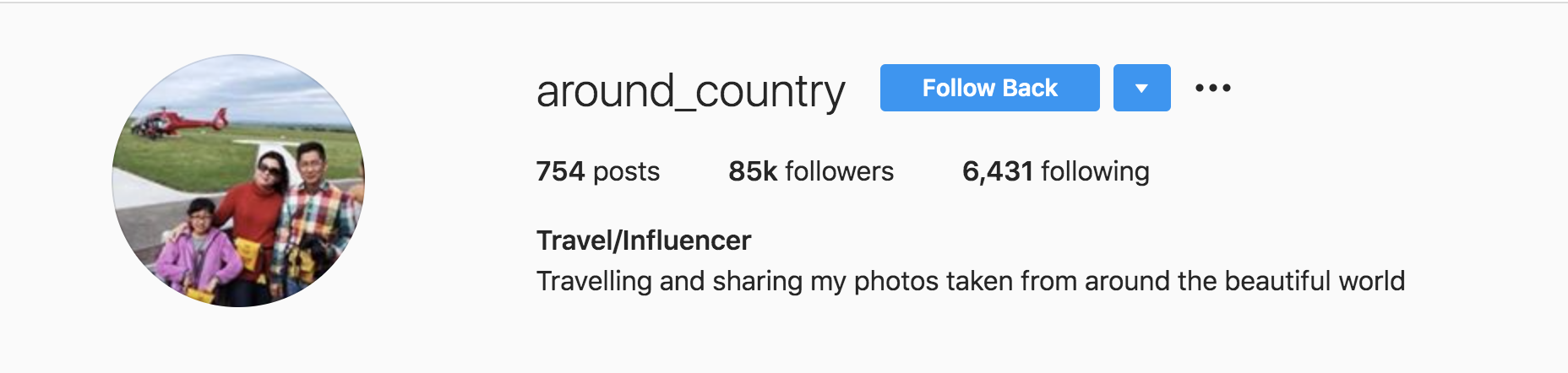 Travel Blogger Instagram