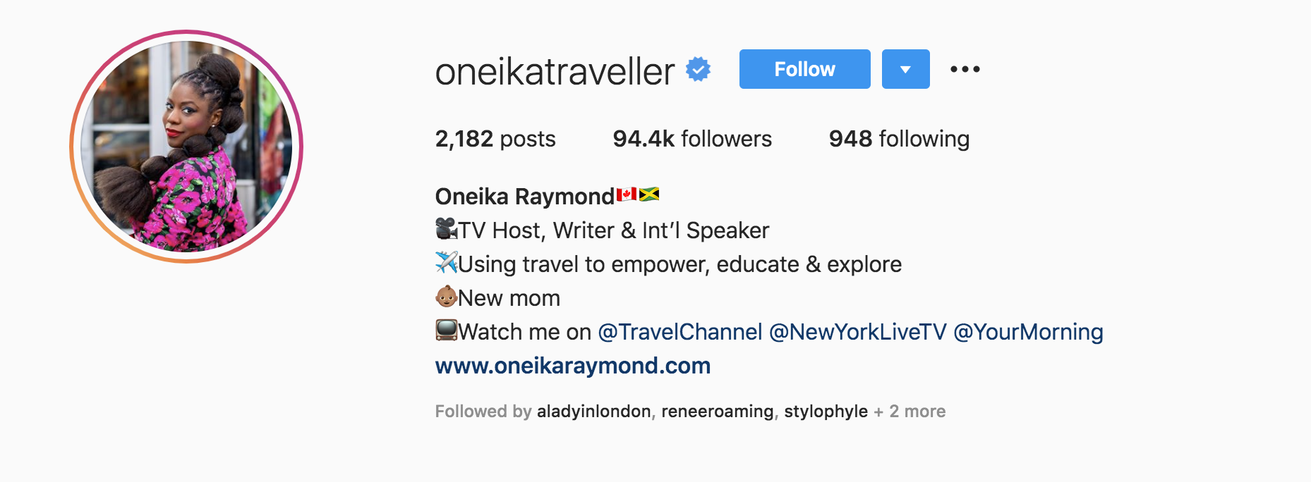 Travel Blogger Instagram