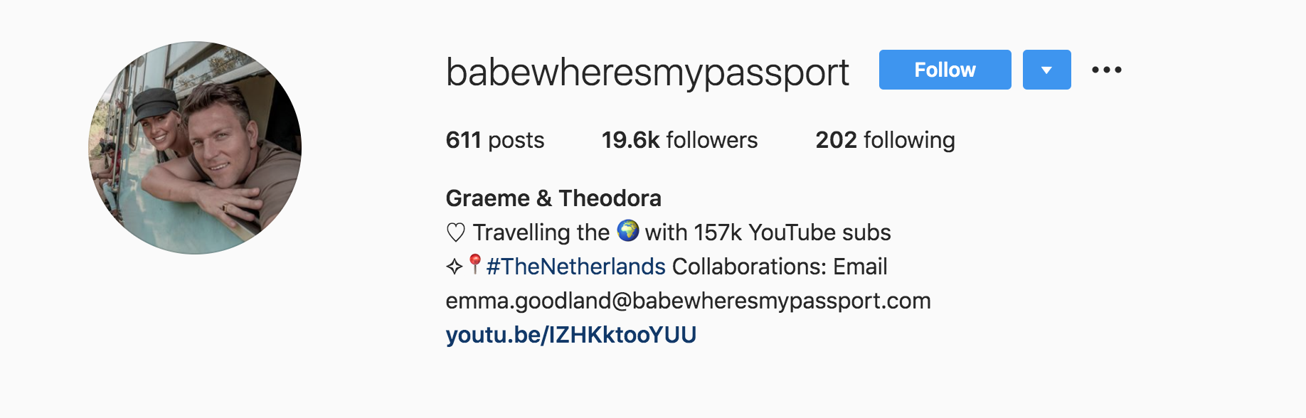 top travel instagrams