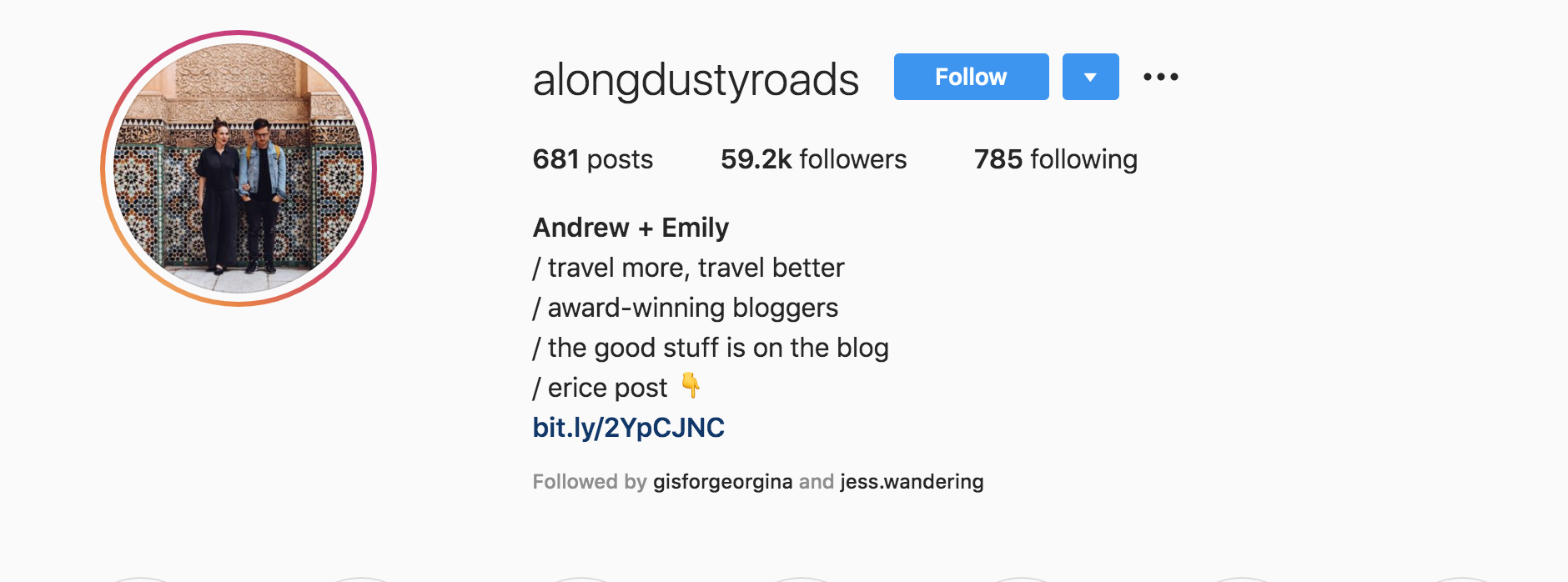top travel instagrams