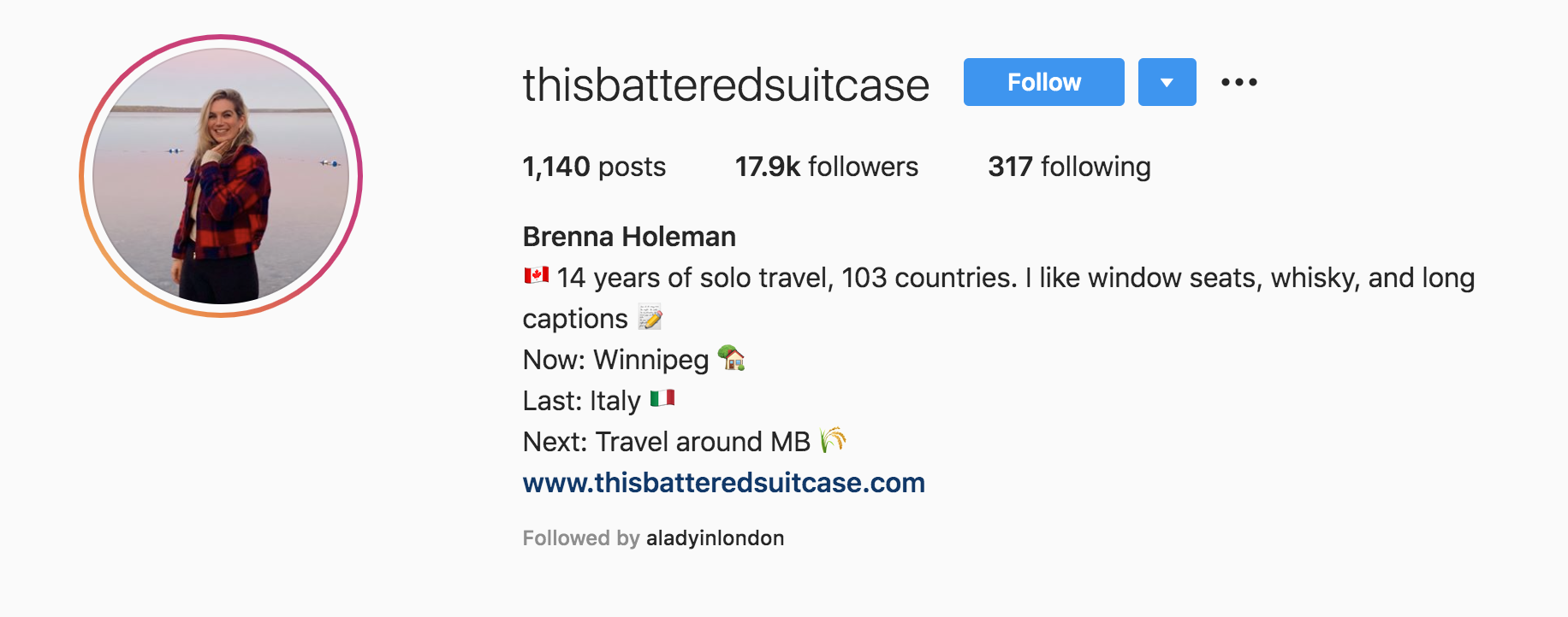 top travel instagrams