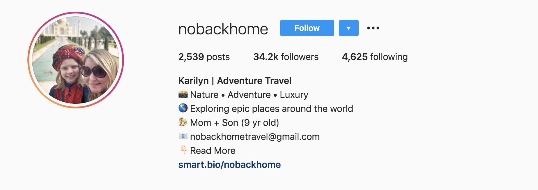 top travel instagrams