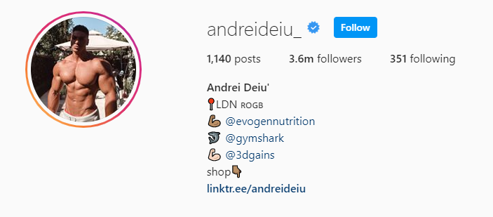 Top Fitness Influencer - Andrei Deiu 
