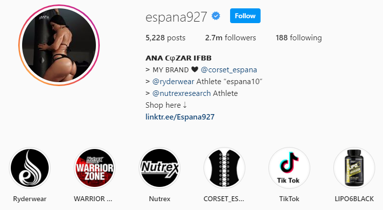 Top Fitness Influencer - Ana Cozar