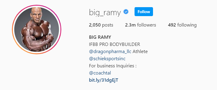 Top Fitness Influencer - Ramy