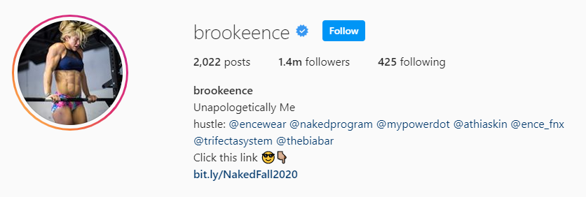 Top Fitness Influencer - Brook Eence