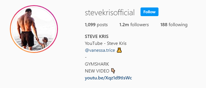 Top Fitness Influencer - Steve Kris