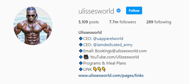Top Fitness Influencer - Ulisses