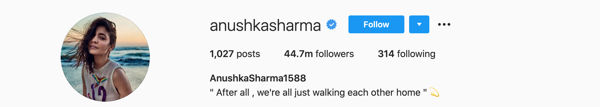 AnushkaSharma Top Instagram Influencers - ANUSHKA SHARMA