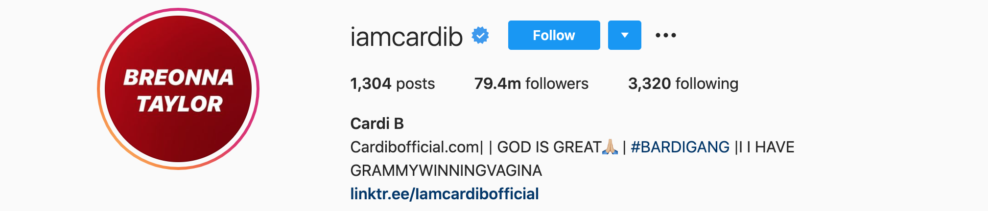 CARDI B Top Instagram Influencers - CARDI B