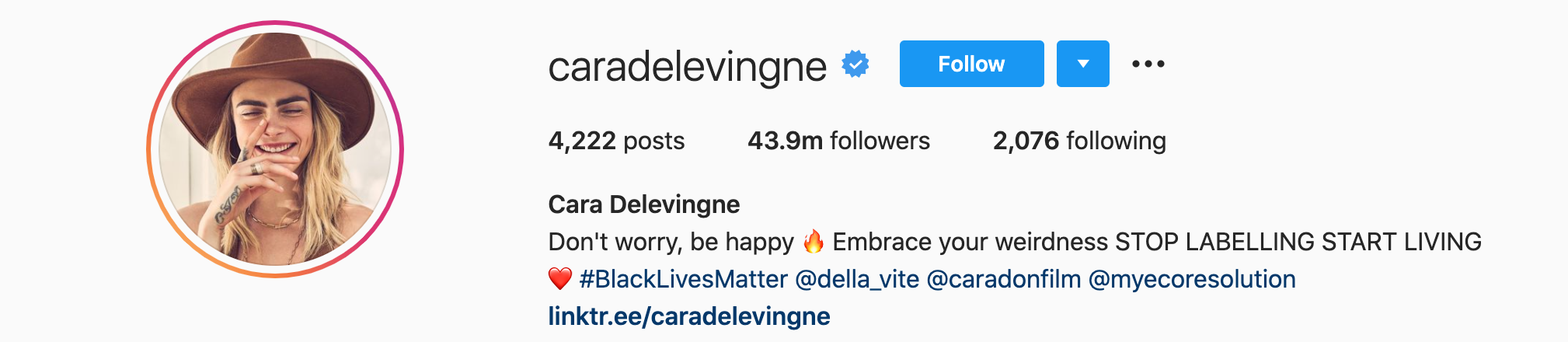 Cara Delevingne Top Instagram Influencers - CARA DELEVINGNE
