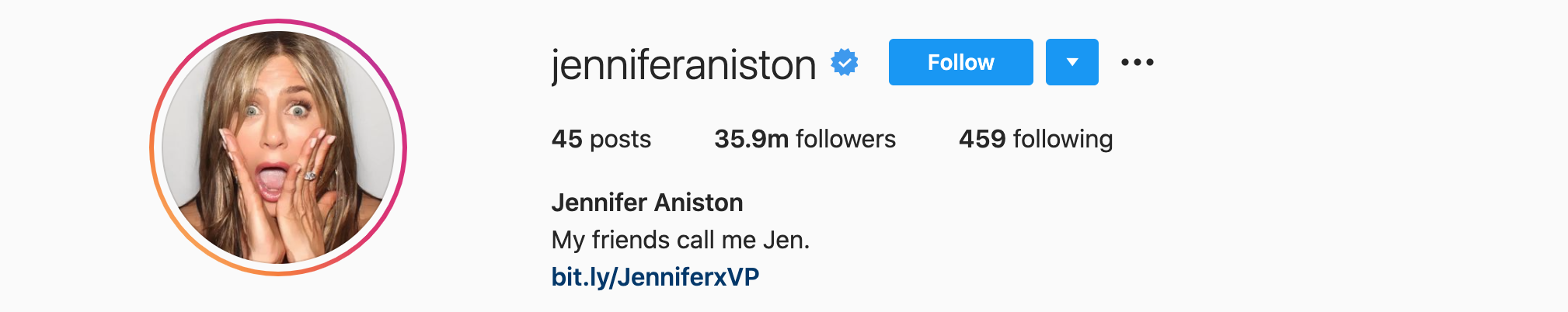 Jennifer Aniston Top Instagram Influencers - JENNIFER ANISTON
