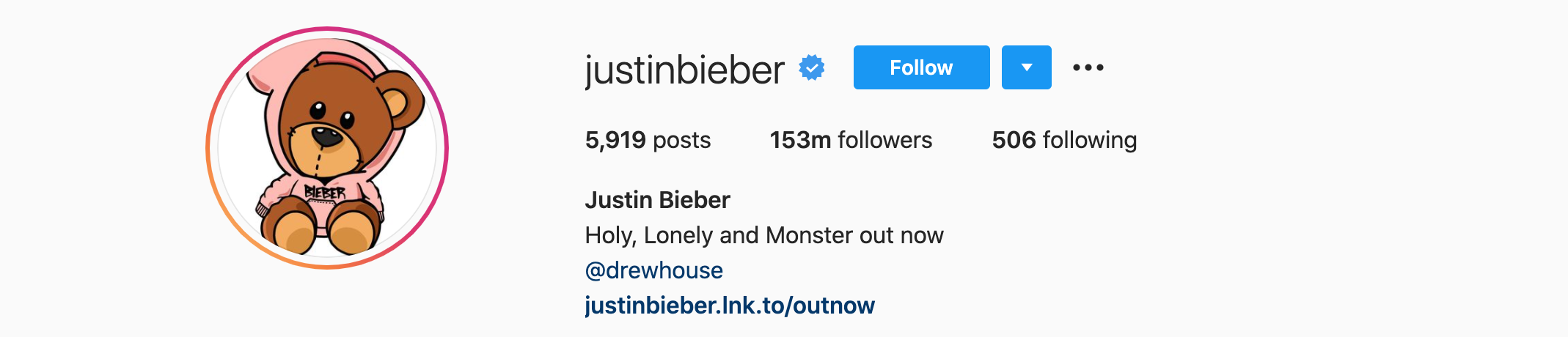 Justin Bieber Top Instagram Influencers - JUSTIN BIEBER
