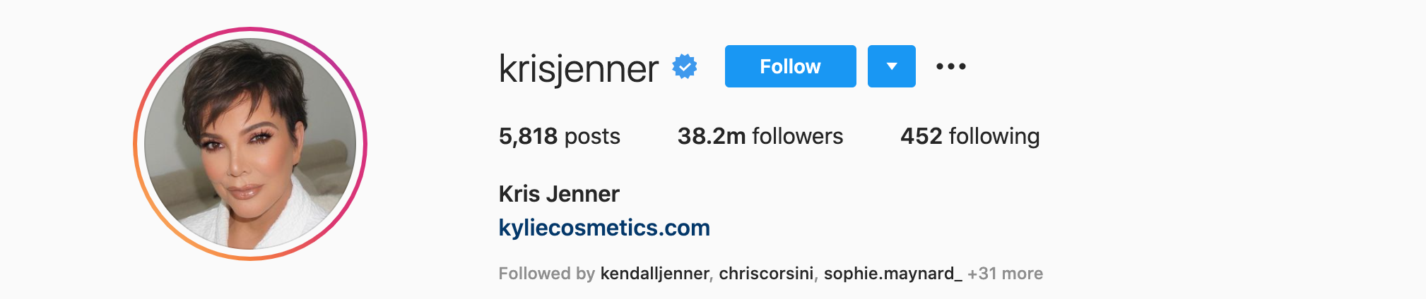 KRIS JENNER Top Instagram Influencers - KRIS JENNER