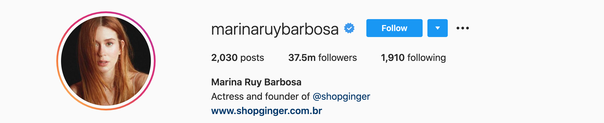 Marina Ruy Barbosa Top Instagram Influencers - MARINA RUY BARBOSA