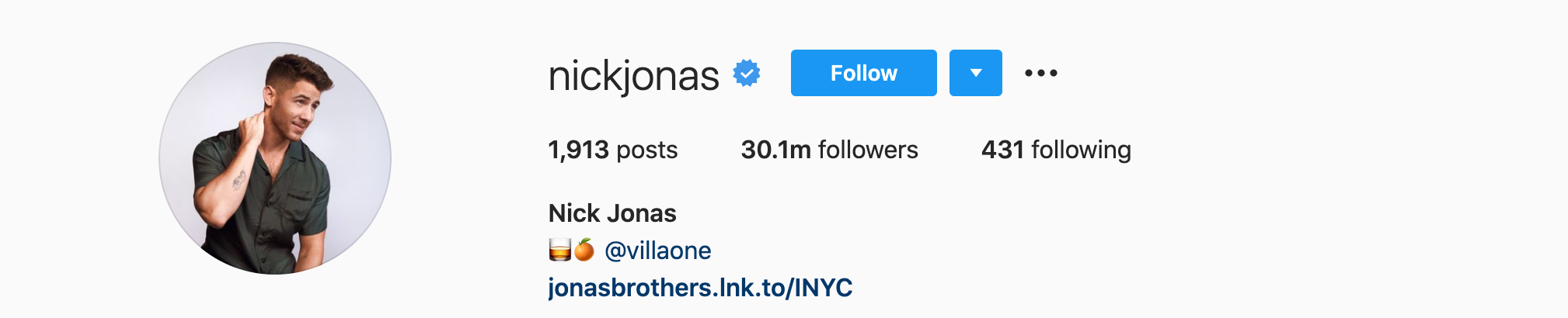 NICK JONAS Top Instagram Influencers - NICK JONAS