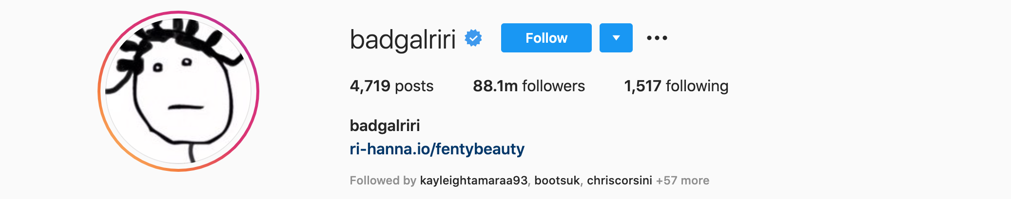 Rihanna Top Instagram Influencers - RIHANNA