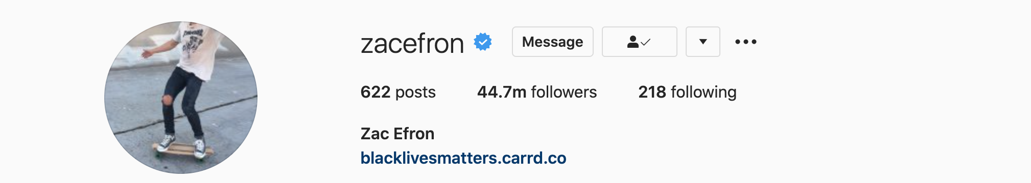 ZAC EFRON Top Instagram Influencers - ZAC EFRON