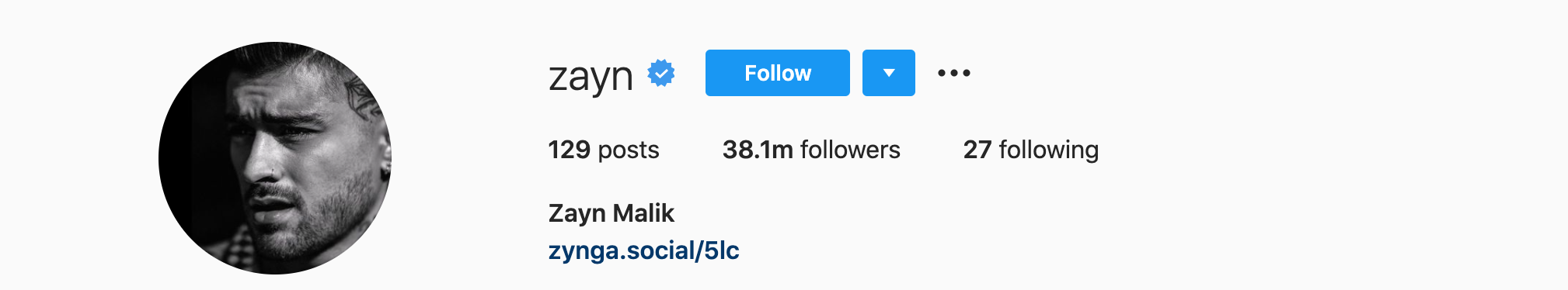 Zayn Malik Top Instagram Influencers - ZAYN MALIK