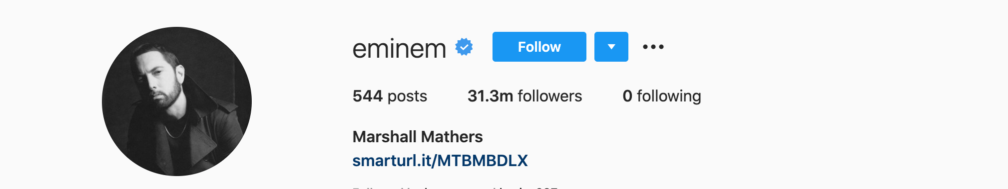 eminem Top Instagram Influencers - MARSHALL MATHERS